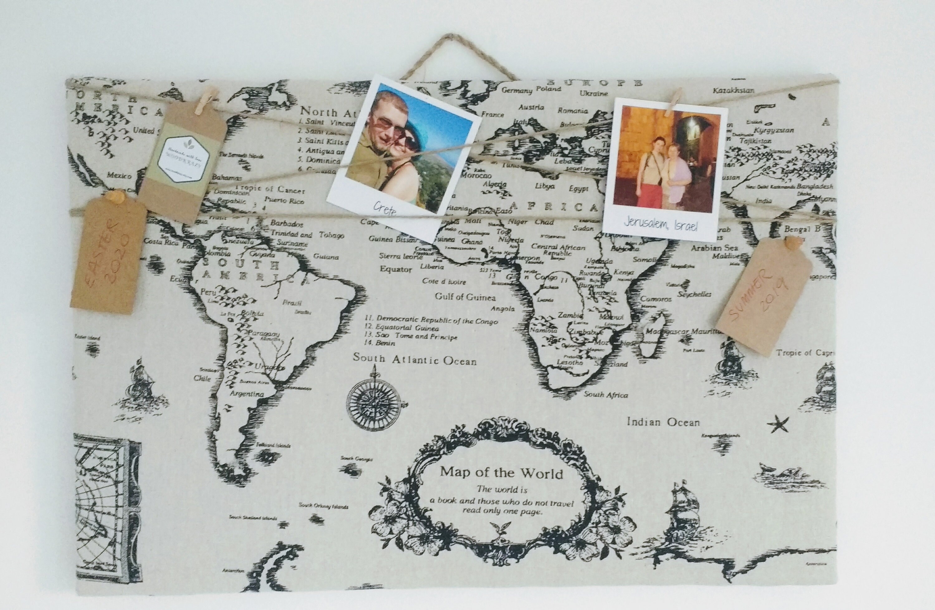 CORK World MAP Notice Bulletin Board Peg Push Pin Memo Board - Etsy Canada