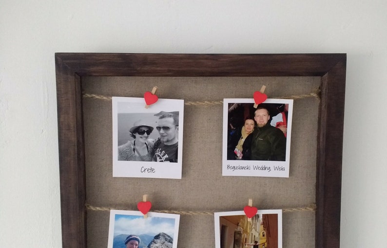 Wooden Peg Photo Frame