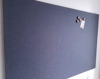 Magnetic Board for Wall, Fabric Noticeboard, Grey Notice Board, Man Cave Gifts, Gift for Man, Magnet Display Board