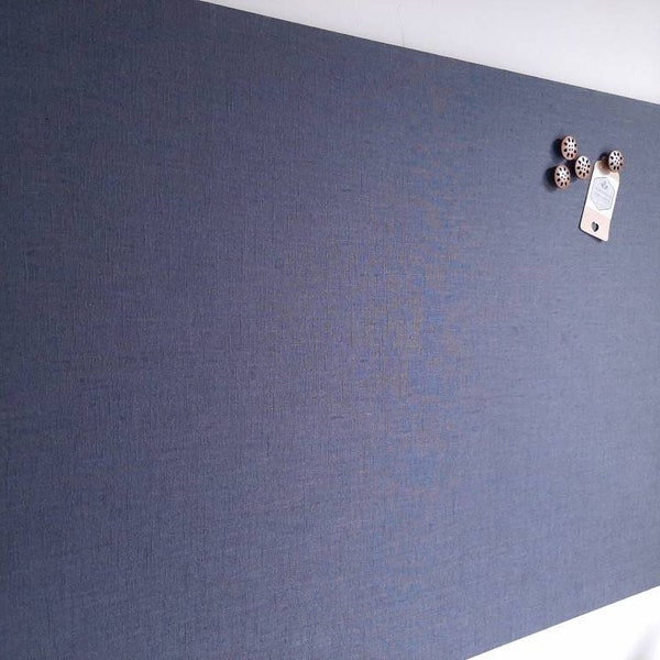 Magnetic Board for Wall, Fabric Noticeboard, Grey Notice Board, Man Cave Gifts, Gift for Man, Magnet Display Board