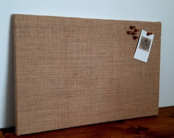 Hessian NOTICE Board, Cork Board, Pin Mood Board, Fabric Vision Board,