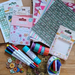 Scrapbooking Kit, Kinder Sammelalbum, Kinder Sammelalben, Basteln für Jugendliche, Bastelsets für Kinder, Bastelgeschenke für Kinder, Bastelgeschenksets