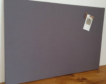 Charcoal Notice Board, Grey Cork Board, Pinboard, Bulletin Board