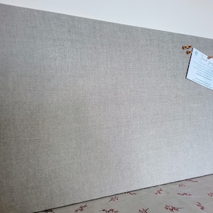 Linen Notice Board, Fabric Cork Board for Office, New Home Gift, Pinboard for Wedding Photos,