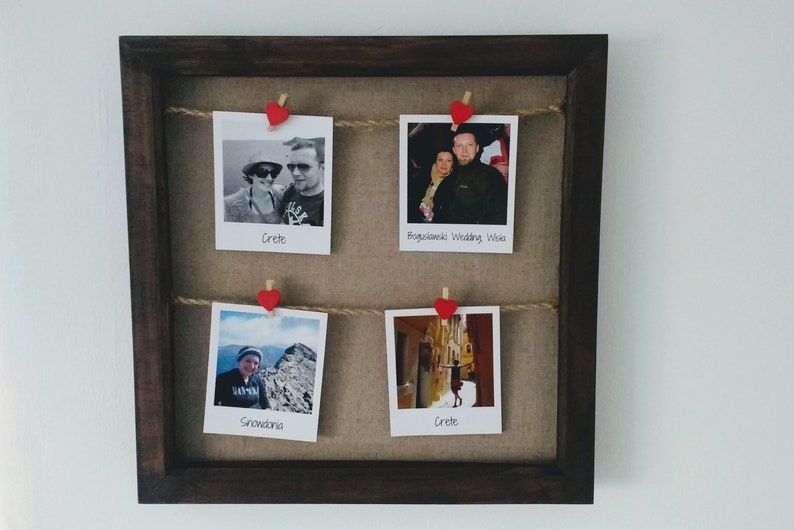 Wooden Peg Photo Frame