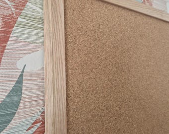 Oak Framed Cork Board: Bulletin Memo Mood Board