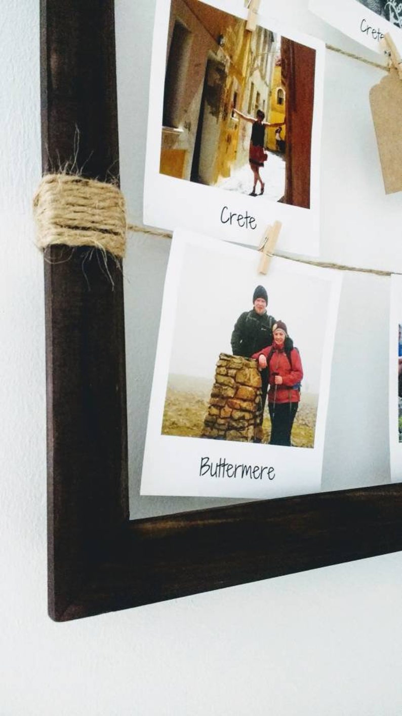 Wooden Peg and String Polaroid Photo Frame / Instant Photo or Etsy UK