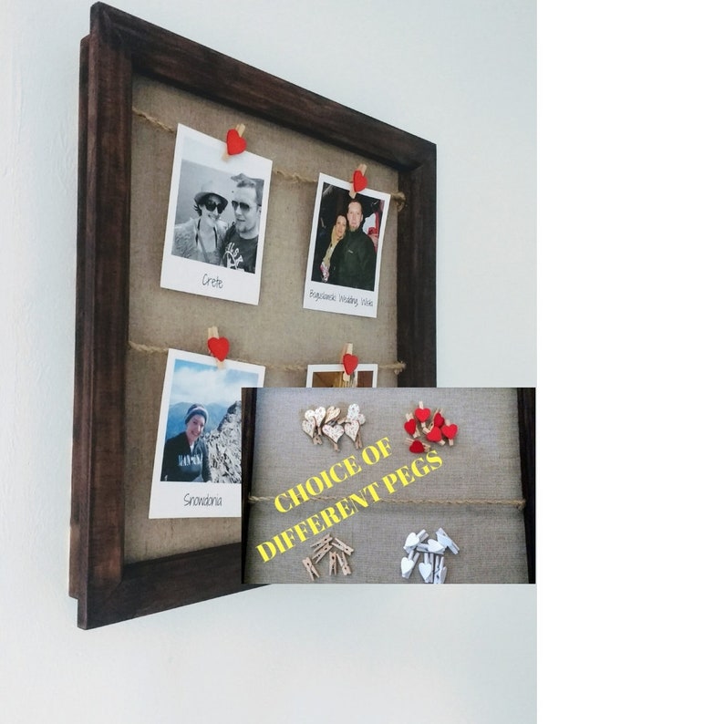 Wooden Peg Photo Frame