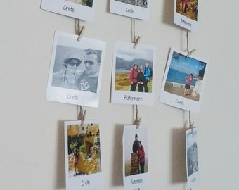 Photo or Message Driftwood Board / Polaroid Display / Photo Holder / Photo  Wall Hanging 