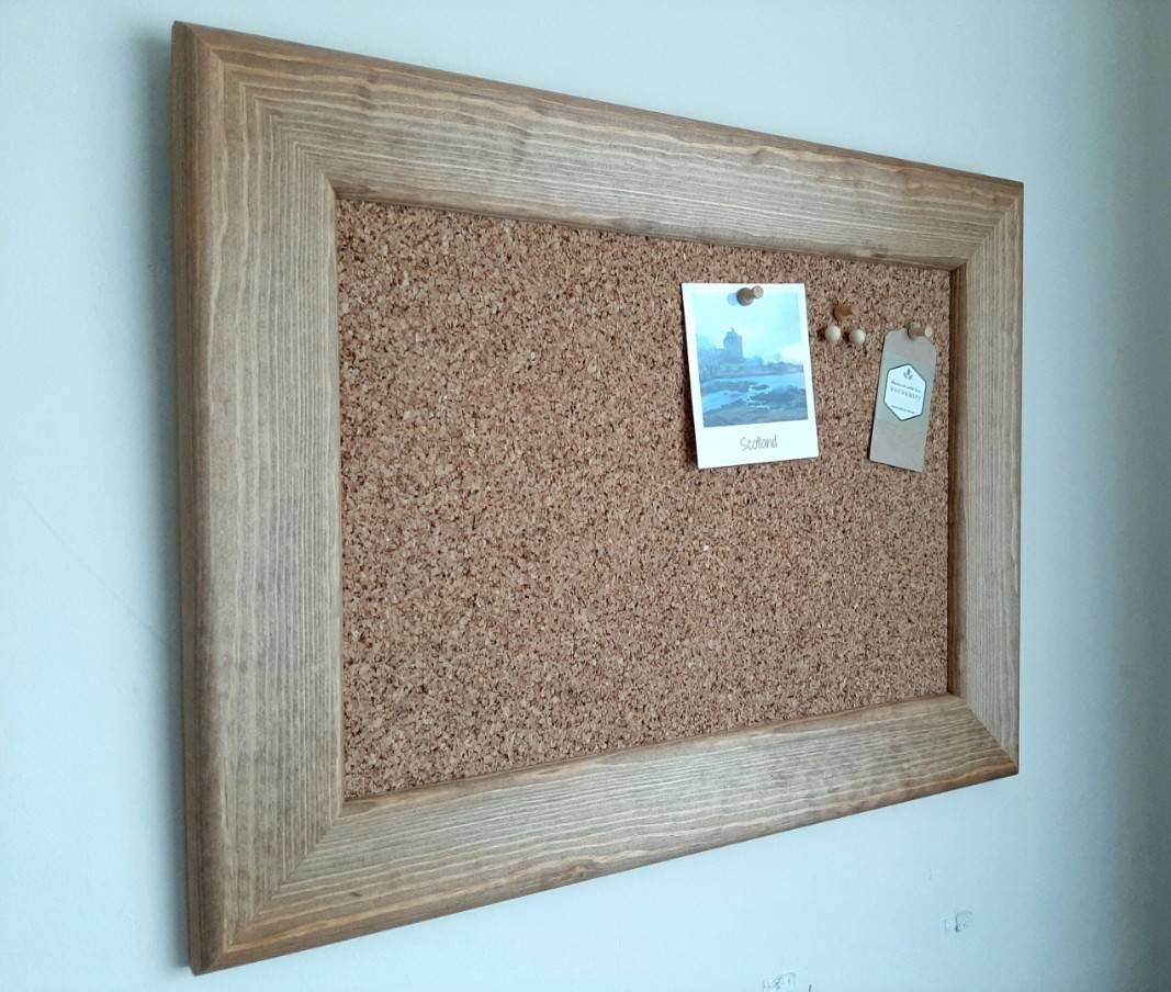 Large Cork Notice Board Bulletin Memo Mood Board Office Pin Etsy UK