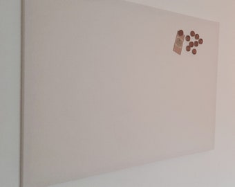 Creme MAGNETIC Board, weiße Stoff Magnet Pinnwand, Home Office Schwarzes Brett, Memo Display