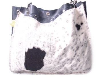 Bietsj190 - handmade cowhide beachbag size L