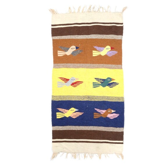 MidCentury Vintage Woven Blanket Native American Blanket Etsy