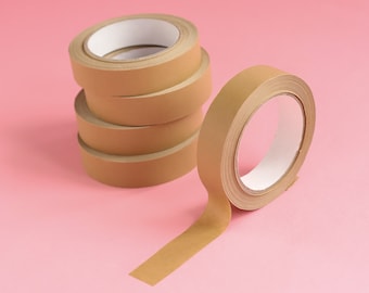 25mm Kraft Paper Parcel Tape - Paper Sticky Tape  - Eco Tape