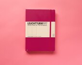 Leuchtturm 1917 Dotted Bullet Journal - Berry A5 Hardback - Brand New Bujo - Threadbound Journal - Dotted Notebook - Journaling Supplies