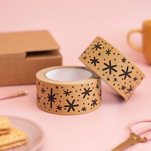 50mm Sterne Kraft Paper Paket Tape