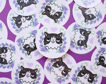 Spring Kitty Cat Holographic Vinyl Stickers