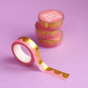 Gold & Pastell Gedrehtes Washi Tape