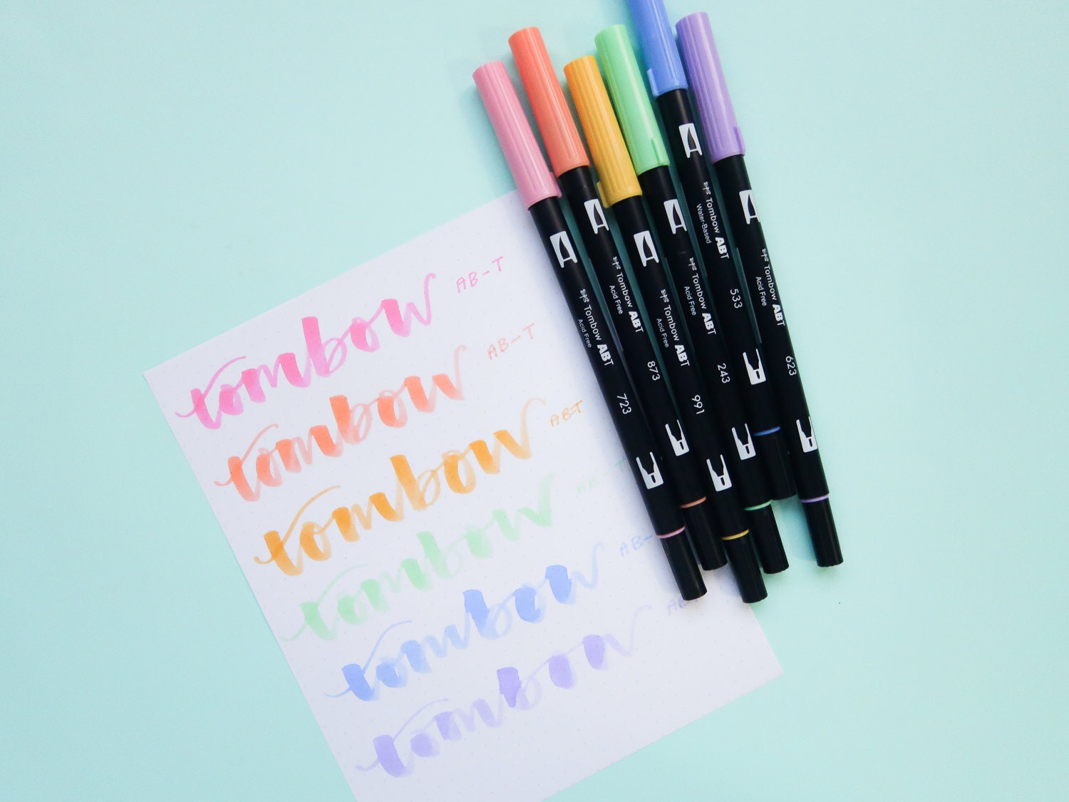 tombow dual brush pastel