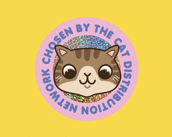 Chosen by the Cat Distribution Network Vinyl Sticker