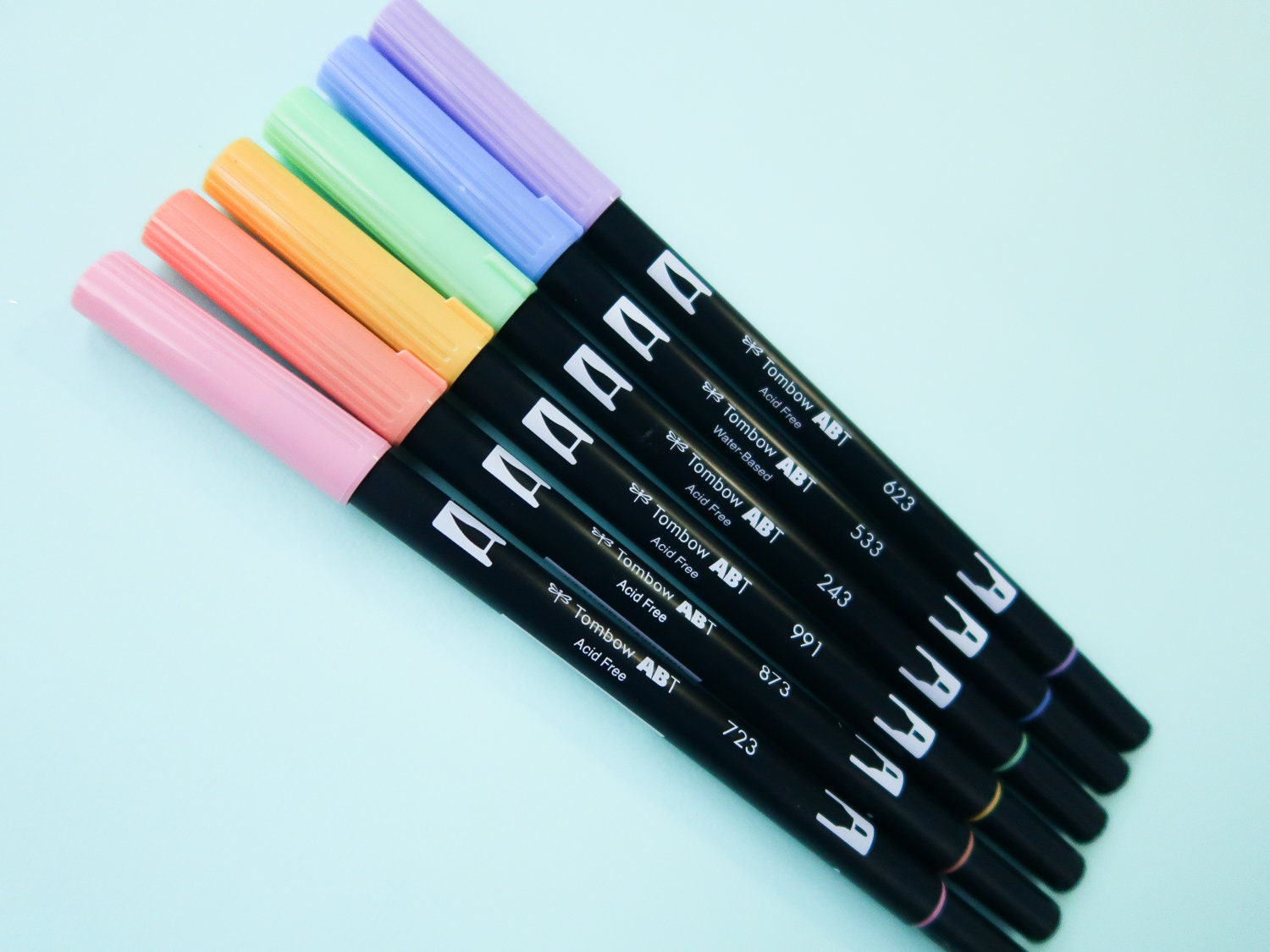 Tombow Pastel Brush pen ABT Dual Tip Brush and Fine Tip Etsy