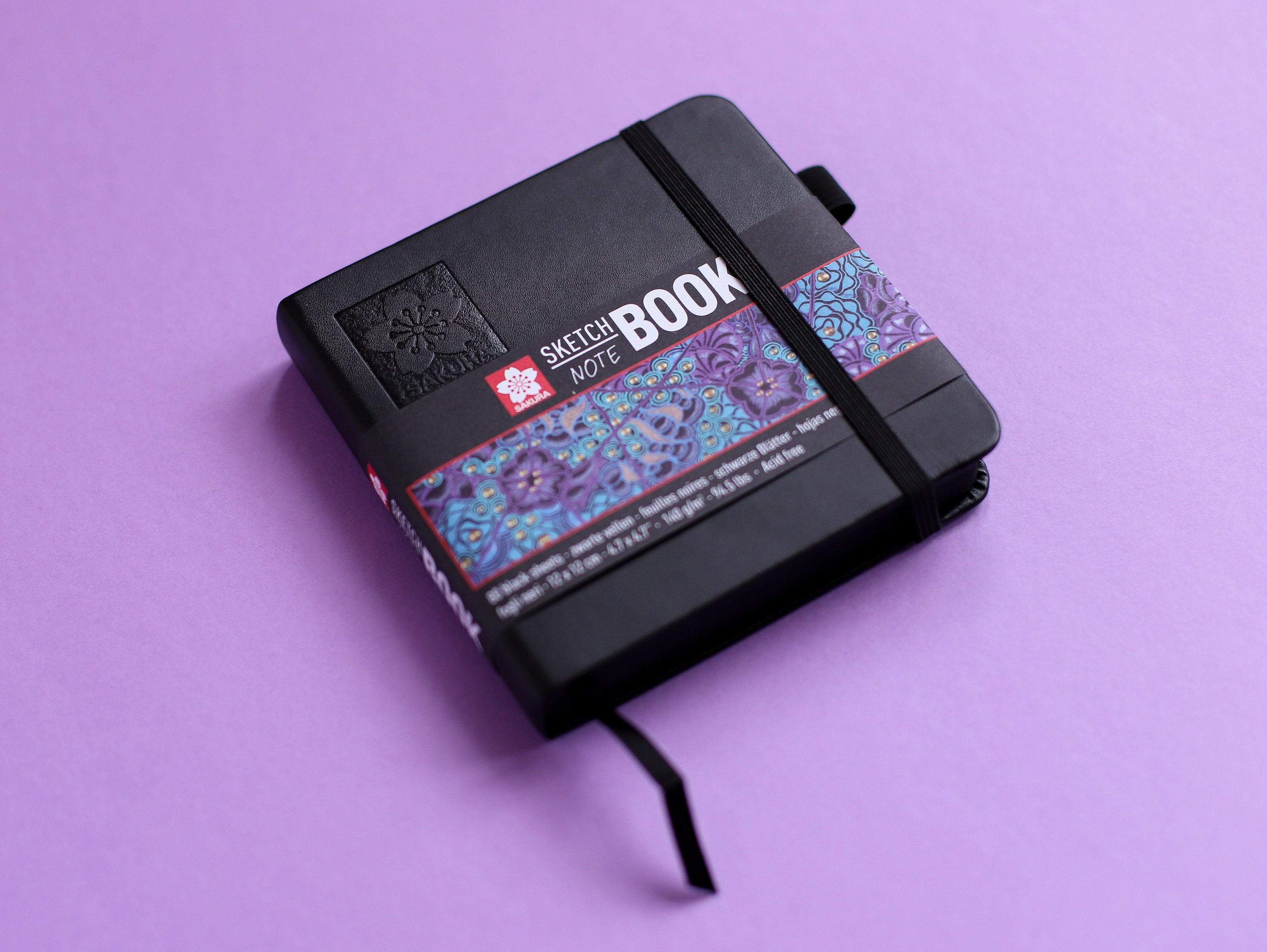 Sakura Black Mini Sketchbook 12 x 12 cm Hardback 140gsm Etsy