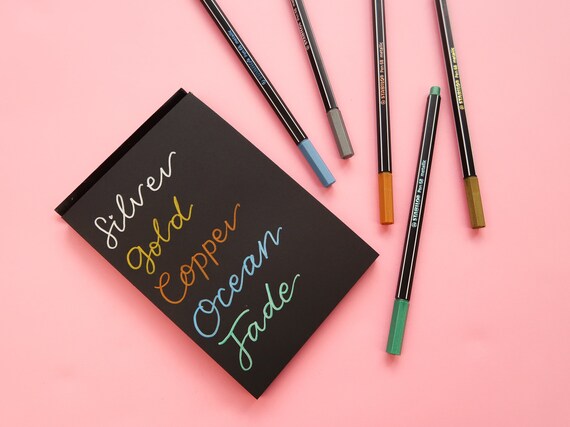 markers for black paper