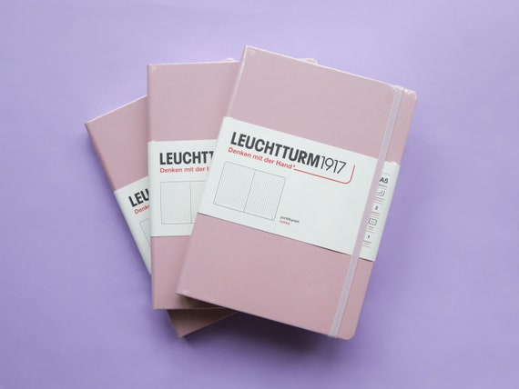 Leuchtturm 1917 Dotted Bullet Journal Powder Pink A5 Dotted Bujo Journaling  Supplies Hardcover Notebook -  Sweden