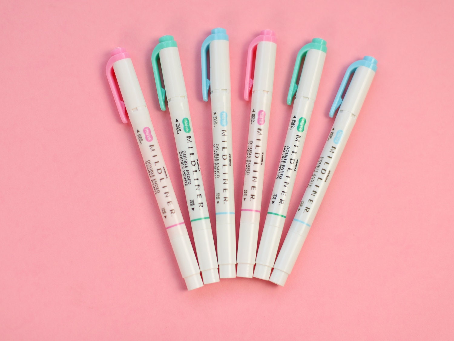 Zebra Mildliner Marker - Pastel Collection - Individual Dual Tip High…