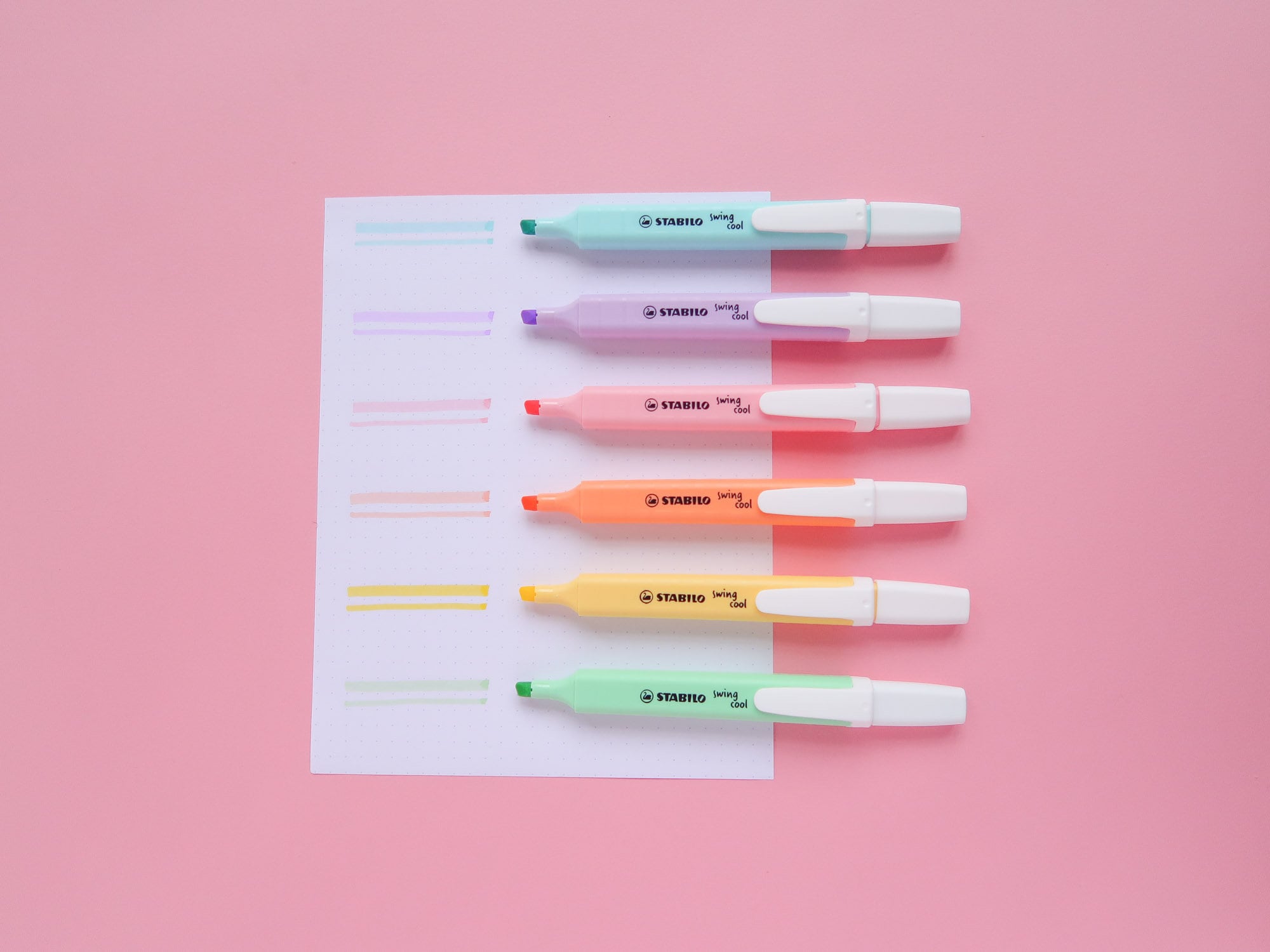 pastel highlighters thin