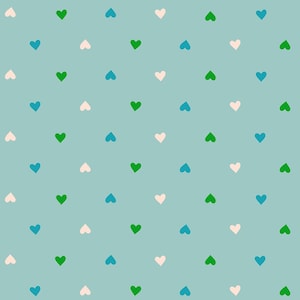 IN STOCK - Best Day Ever Ditsy Hearts Turquoise - Melody Miller - Ruby Star Society - RS0091 20