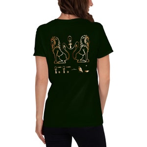 Egyptian ladies Tshirt, Lions Tshirt, Hireoglyphs tshirt, eterntiy tshirt, Cats Tshirt, Lions, Lyra, cats, 100% cotton jersey,Women&#39;s short