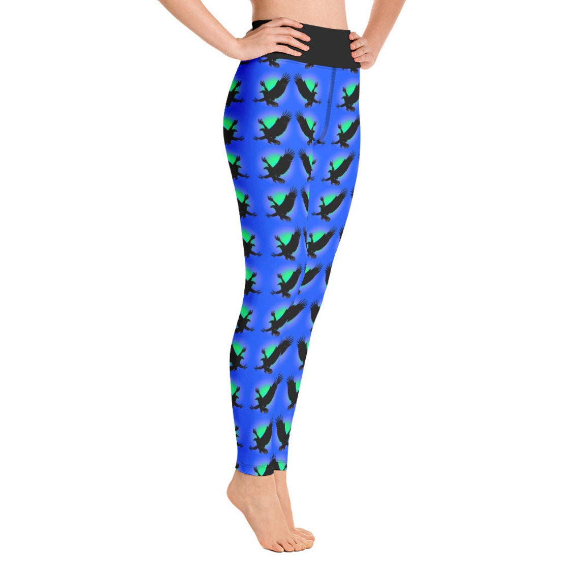 Flying Eagle Pattern Print Women Leggings