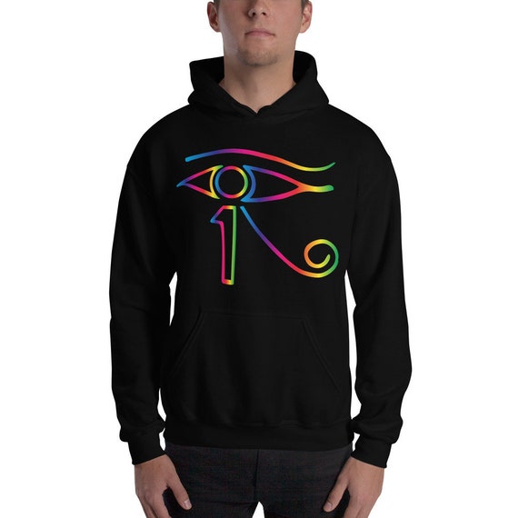 rainbow eye hoodie