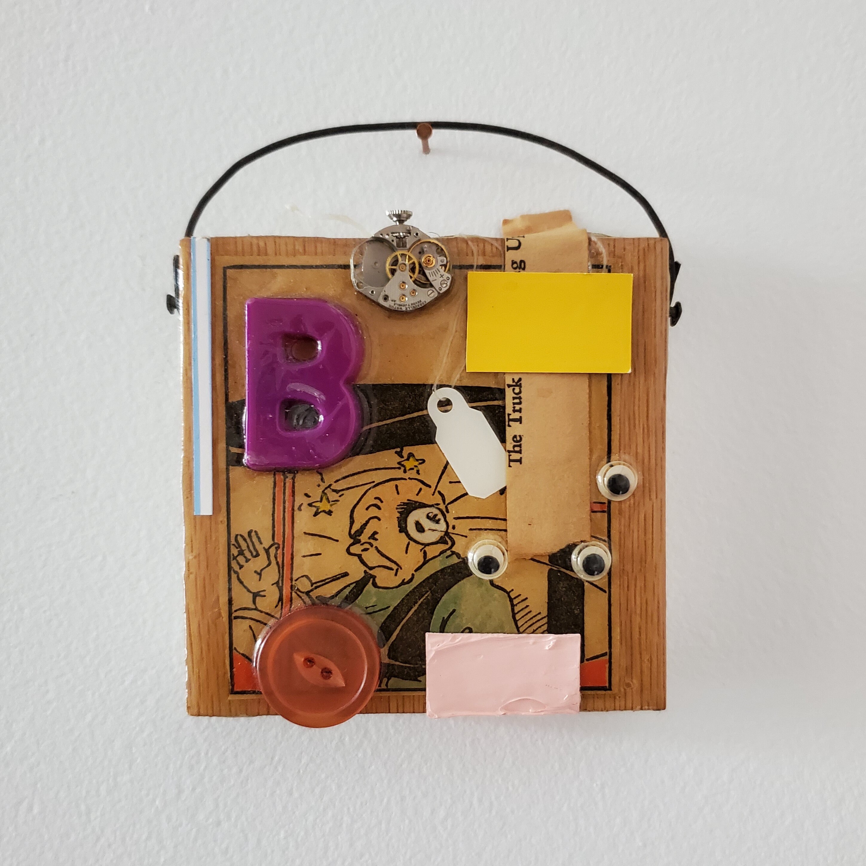 Found Object Assemblage/painting Titled: have You Lost - Etsy