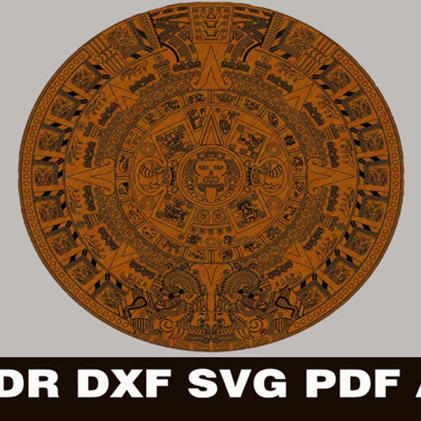 Aztec Calendar Svg Etsy Aztec Calendar Svg Etsy