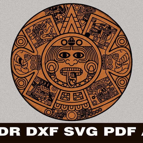 Aztec Calendar Svg Etsy Aztec Calendar Svg Etsy