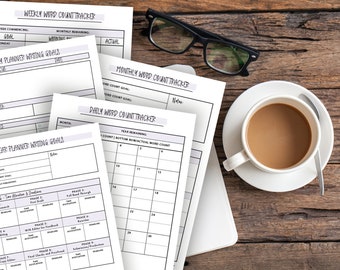 Bonus Bundle! Goal Planner and Word Count Tracker Bonus Bundle for Writers