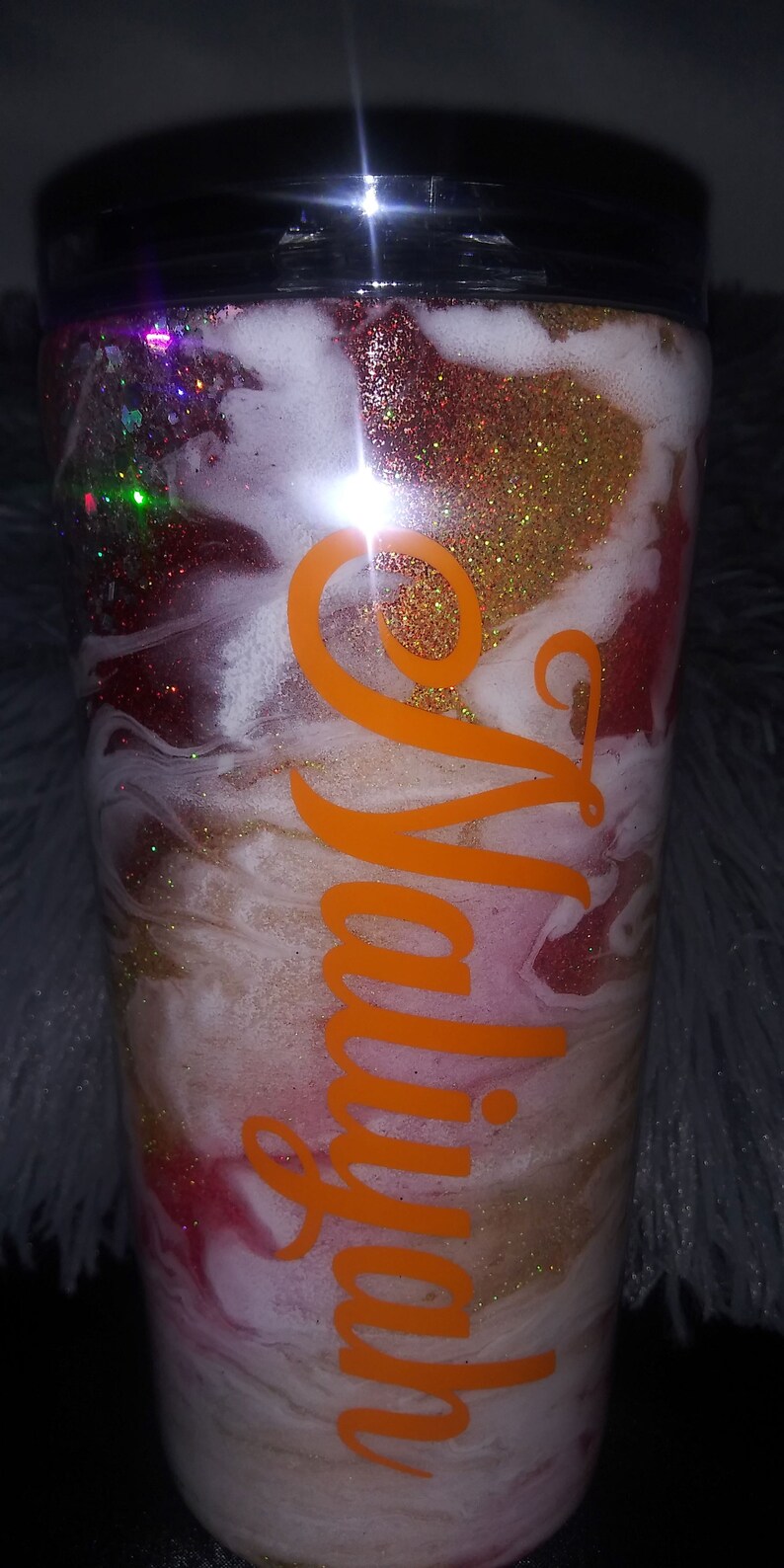 Marble Milky Way Tumbler Etsy