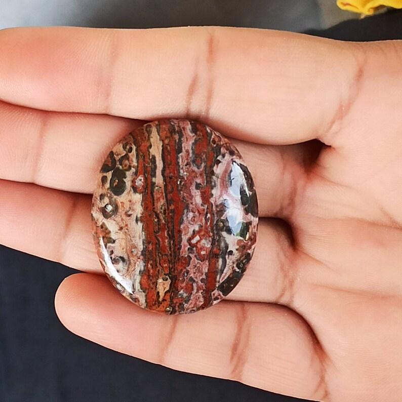 OJ-5 Semi Precious Gemstone Big Oval Gemstone Healing Gemstone Loose Gemstone for Jewelry Huge Ocean Jasper Cabochon