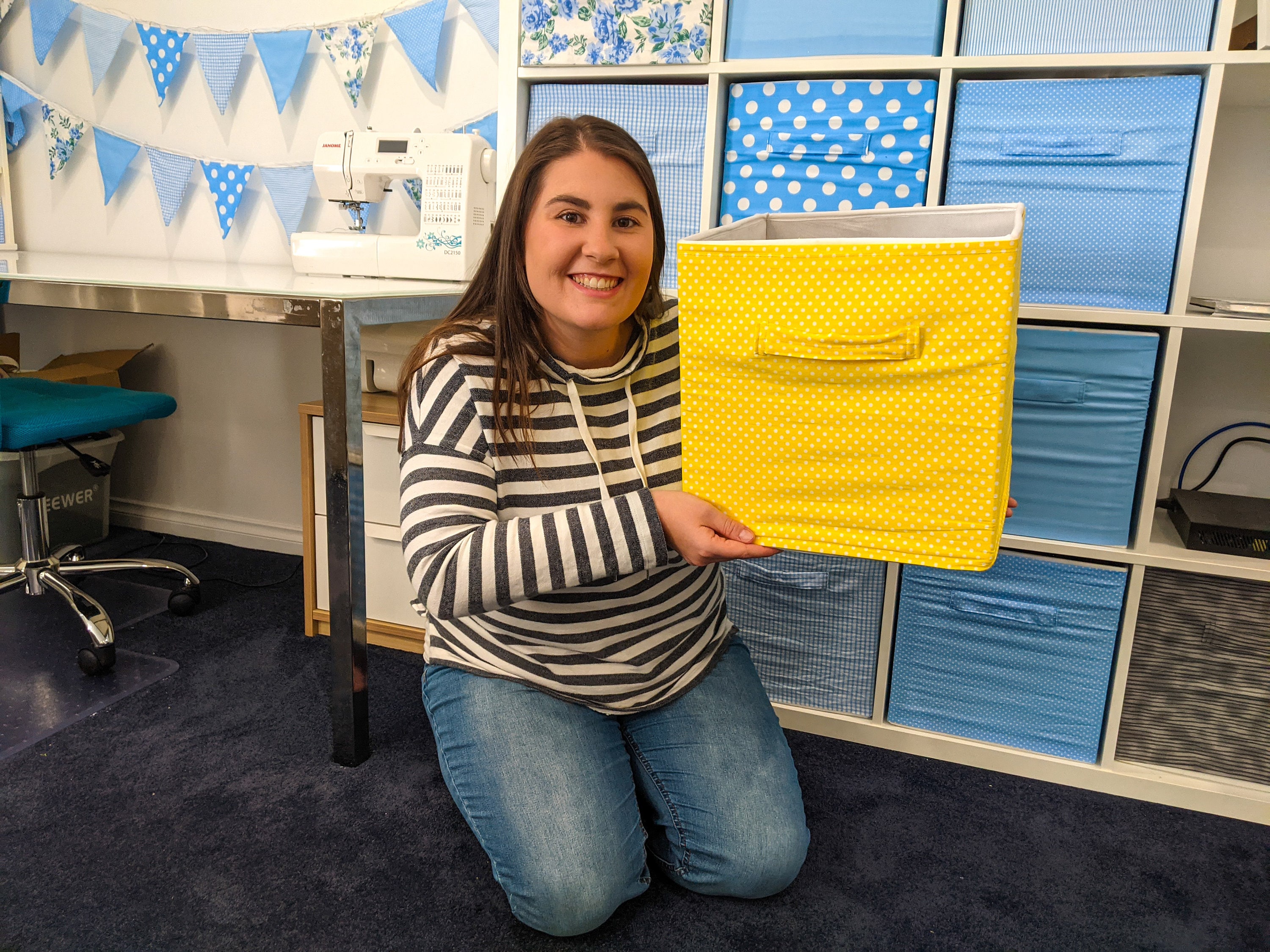 Fabric Cover for Ikea Drona Storage Box in Kallax Shelf Cube