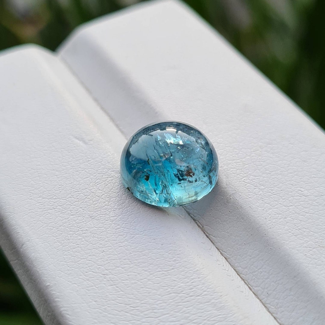 Haut Grade 68.60 CT Naturel Bleu Aigue-Marine Béryl Ovale Cabochon