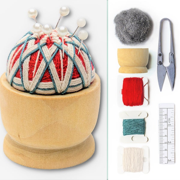 Temari Pin Cushion Embroidery DIY Craft Kit