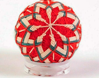 Temari Ball Red Series No. 3