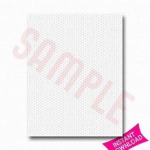 May include: A white printable sheet with a gray isometric grid pattern. The grid is made up of equilateral triangles.