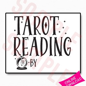 TAROT Legung by Sign | Psychische Lesung Fügen Sie Ihren Namen hinzu | Hellsichtiges Zeichen | Tarot Karten Zeichen | Tarot-Lesung Instant Download Printable
