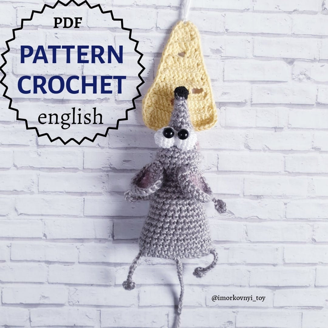 PDF easy pattern of a crochet animals keychain in the form of Etsy