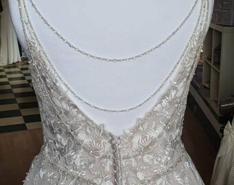 Bridal Back nacklace / drape / wedding jewellery