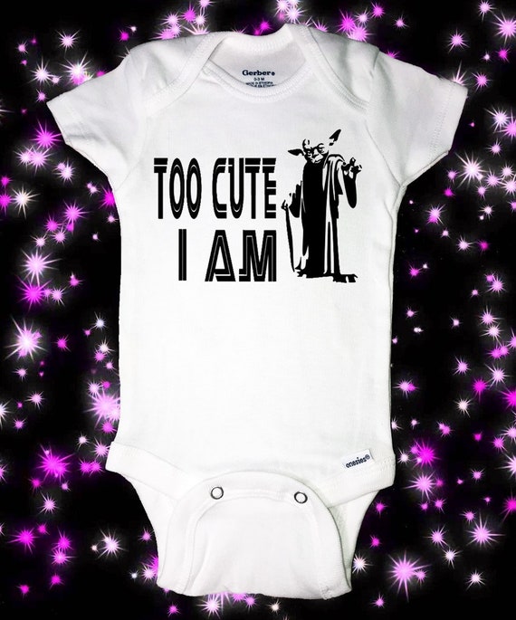 too cute i am yoda onesie