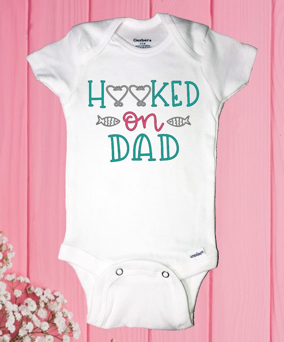 baby girl fishing onesie